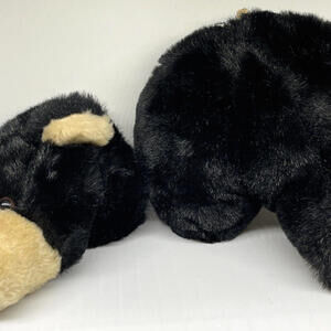 Hunting Bear‎ Head and Butt Baby Nursery Wall Decor Soft Sculpture Diane Shapiro